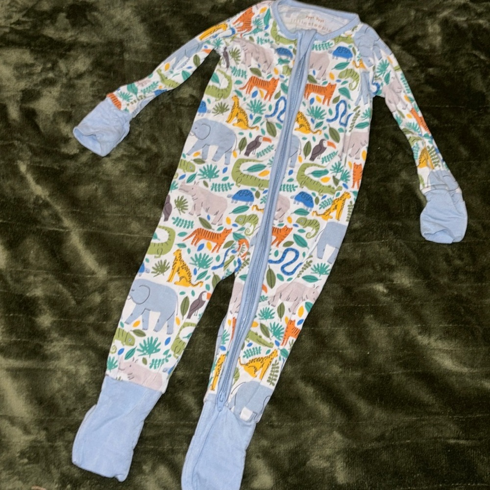 Little Sleepies 3/6 months Jungle print
